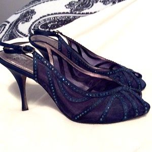 Women’s Navy Blue Adriana Papell Slingbacks 10